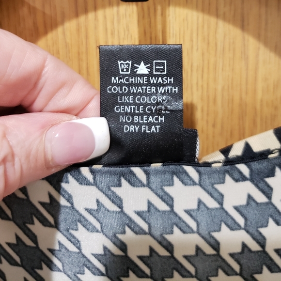 Rue 21 Short Sleeve Front Wrap Brown black fit flare dress tunic XL - Picture 11 of 15